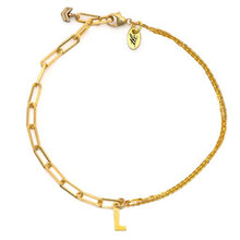 Load image into Gallery viewer, Custom &amp; Personalized Gold Linked Chain Anklet
