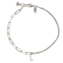Load image into Gallery viewer, Custom &amp; Personalized Sterling Silver Linked Chain Anklet
