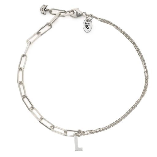 Custom & Personalized Sterling Silver Linked Chain Anklet