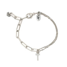 Load image into Gallery viewer, Custom &amp; Personalized Sterling Silver Linked Chain Bracelet
