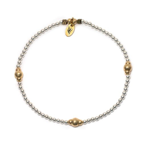 You Are Enough- Sterling Silver & Gold Filled Design Resilience Anklet