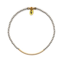 Load image into Gallery viewer, Beauty in Simplicity - Sterling Silver &amp; Gold Filled Bar Resilience Anklet
