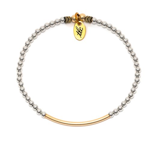 Beauty in Simplicity - Sterling Silver & Gold Filled Bar Resilience Bracelet