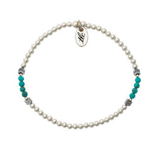 Load image into Gallery viewer, Radiate peace - Turquoise &amp; Sterling Silver Resilience Bracelet
