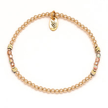 Load image into Gallery viewer, Choose to Shine - Czech Glass &amp; Gold Filled Resilience Bracelet
