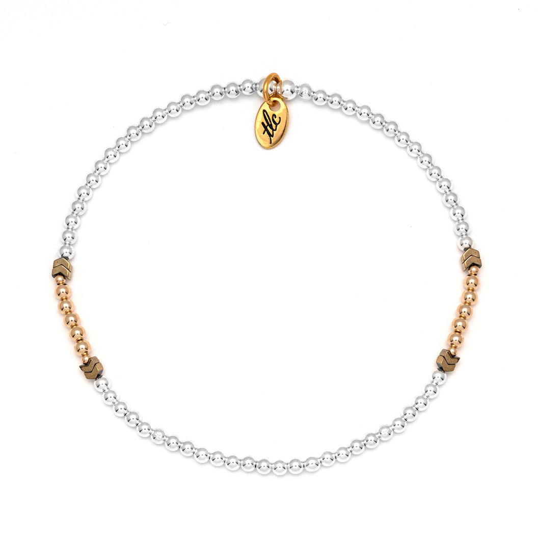 Fearless & Fabulous - Gold Filled & Sterling Silver Resilience Anklet