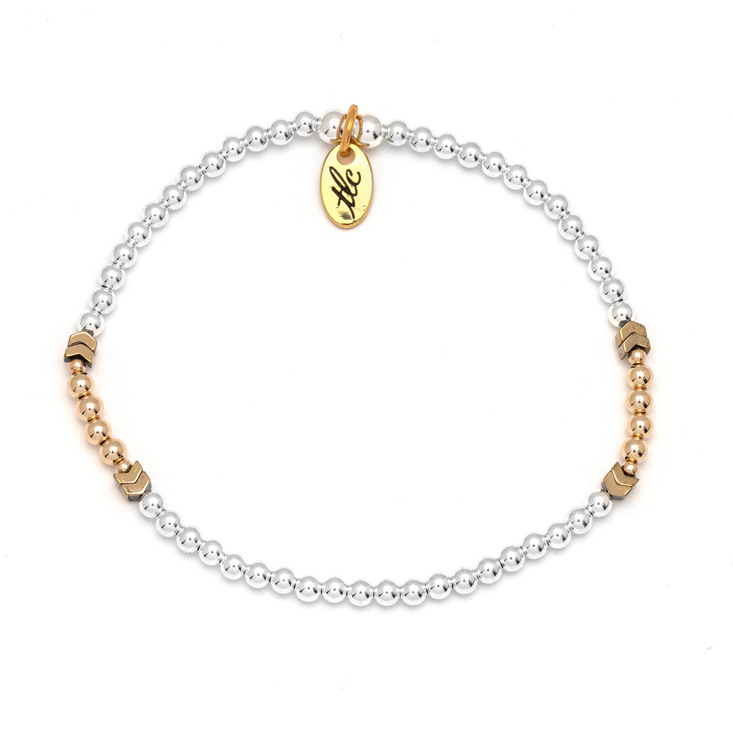 Fearless & Fabulous - Gold Filled & Sterling Silver Resilience Bracelet