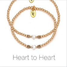 Load image into Gallery viewer, Heart to Heart - Gold Filled Resilience Bracelet Set
