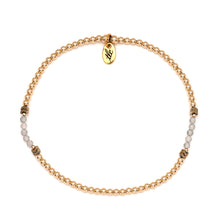 Load image into Gallery viewer, She is Unstoppable - Labradorite &amp; Gold Filled Resilience Anklet
