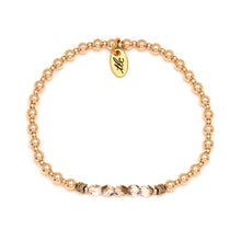 Load image into Gallery viewer, Think like a Queen - Czech Glass &amp; Gold Filled Resilience Bracelet
