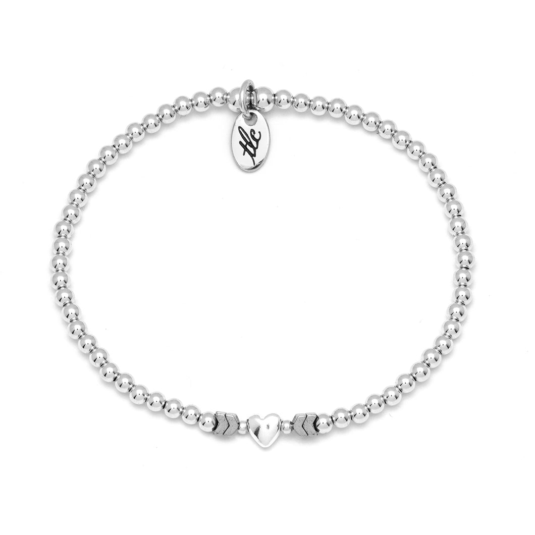 With All My Heart - Sterling Silver Resilience Bracelet