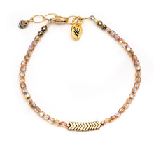 Load image into Gallery viewer, Gold Czech Glass Classic Bracelet
