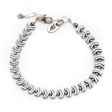 Load image into Gallery viewer, Silver Chevron Classic Bracelet
