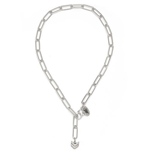 Silver Paperclip Linked Chain Anklet