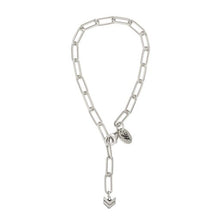 Load image into Gallery viewer, Silver Paperclip Linked Chain Bracelet
